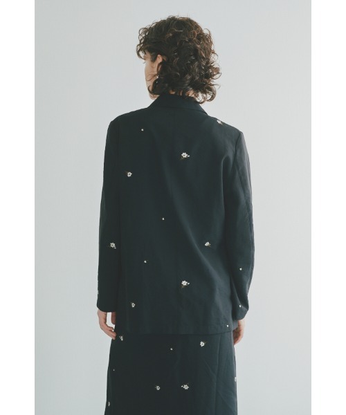 Muel Chic(ミュエルシック)の「Lily embroidery sheer JKT リリーエンブロイダリーシアージャケット(テーラードジャケット・レディース・ブラウン/ブラック/ベージュ系その他・FREE)」の11枚目の写真