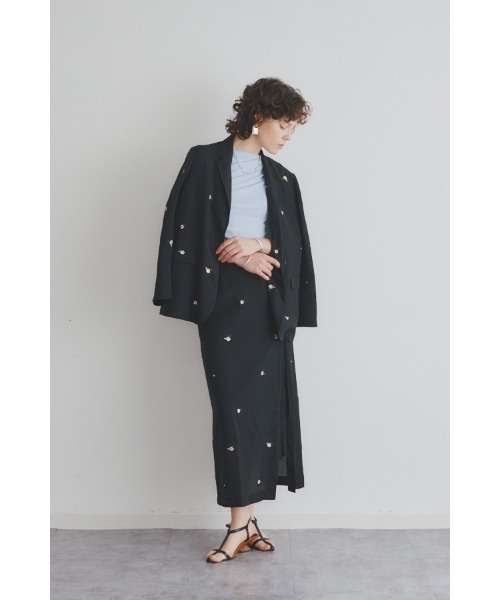 Muel Chic(ミュエルシック)の「Lily embroidery sheer JKT リリーエンブロイダリーシアージャケット(テーラードジャケット・レディース・ブラウン/ブラック/ベージュ系その他・FREE)」の17枚目の写真