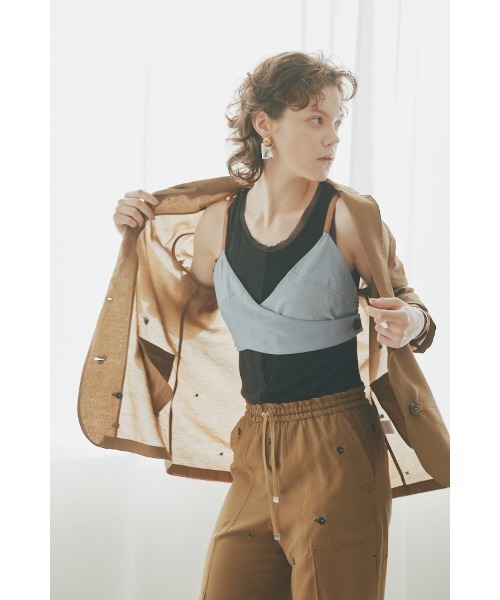 Muel Chic(ミュエルシック)の「Lily embroidery sheer JKT リリーエンブロイダリーシアージャケット(テーラードジャケット・レディース・ブラウン/ブラック/ベージュ系その他・FREE)」の22枚目の写真