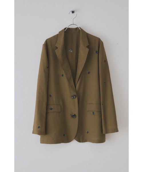 Muel Chic(ミュエルシック)の「Lily embroidery sheer JKT リリーエンブロイダリーシアージャケット(テーラードジャケット・レディース・ブラウン/ブラック/ベージュ系その他・FREE)」の19枚目の写真