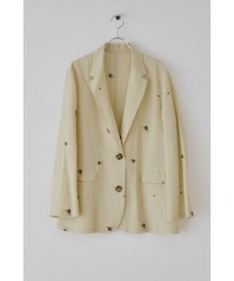 Muel Chic（ミュエルシック）の「Lily embroidery sheer JKT  リリーエンブロイダリーシアージャケット（テーラードジャケット）」
