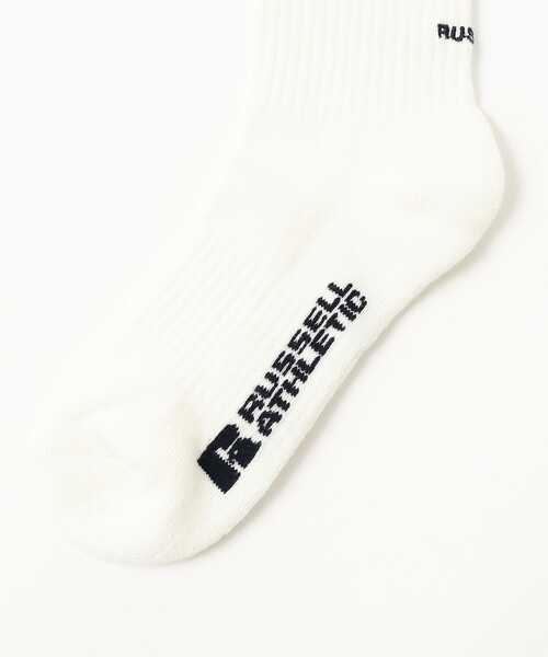 BEAMS HEART(ビームスハート)の「【EXCLUSIVE】RUSSELL ATHLETIC / ライン パイル ソックス(ソックス/靴下・レディース・ネイビー/グリーン・ONE SIZE)」の4枚目の写真