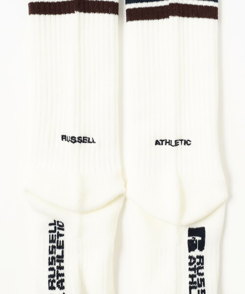 BEAMS HEART(ビームスハート)の「【EXCLUSIVE】RUSSELL ATHLETIC / ライン パイル ソックス(ソックス/靴下・レディース・ネイビー/グリーン・ONE SIZE)」の5枚目の写真