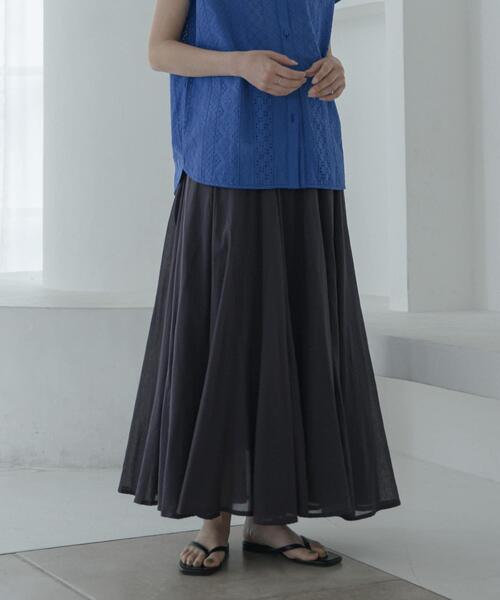 URBAN RESEARCH Sonny Label(アーバンリサーチサニーレーベル)の「エアリーコットンボイルフレアスカート(スカート・レディース・ブラック/グレー系その他/ブルー/レッド・FREE)」の8枚目の写真