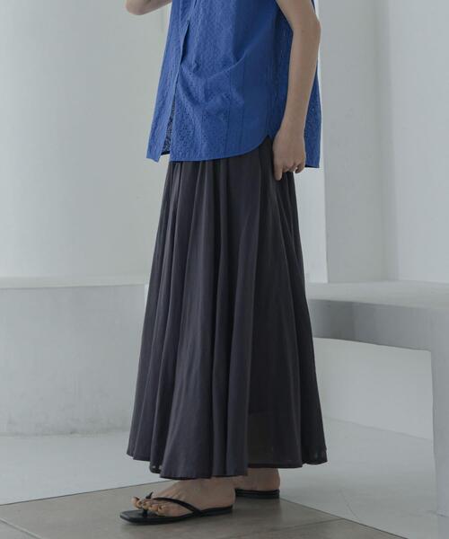 URBAN RESEARCH Sonny Label(アーバンリサーチサニーレーベル)の「エアリーコットンボイルフレアスカート(スカート・レディース・ブラック/グレー系その他/ブルー/レッド・FREE)」の10枚目の写真