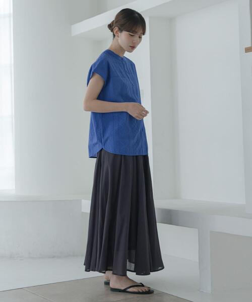URBAN RESEARCH Sonny Label(アーバンリサーチサニーレーベル)の「エアリーコットンボイルフレアスカート(スカート・レディース・ブラック/グレー系その他/ブルー/レッド・FREE)」の13枚目の写真