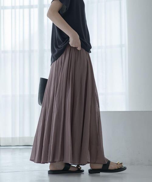 URBAN RESEARCH Sonny Label(アーバンリサーチサニーレーベル)の「エアリーコットンボイルフレアスカート(スカート・レディース・ブラック/グレー系その他/ブルー/レッド・FREE)」の17枚目の写真