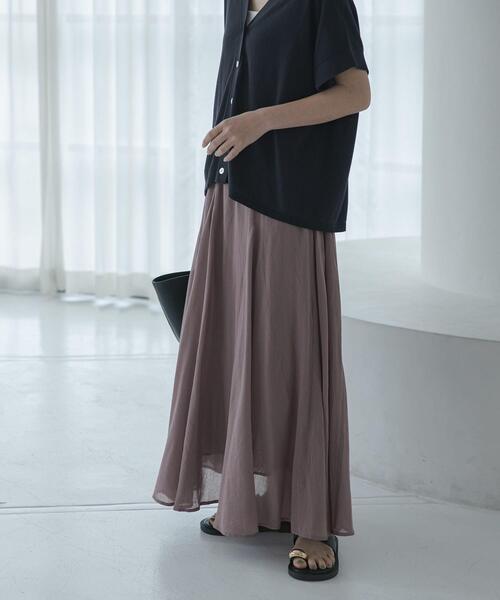 URBAN RESEARCH Sonny Label(アーバンリサーチサニーレーベル)の「エアリーコットンボイルフレアスカート(スカート・レディース・ブラック/グレー系その他/ブルー/レッド・FREE)」の19枚目の写真