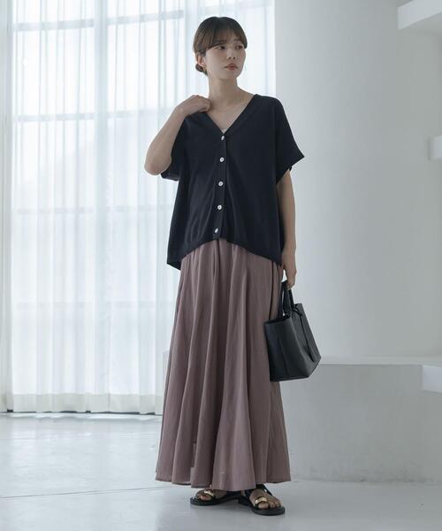 URBAN RESEARCH Sonny Label(アーバンリサーチサニーレーベル)の「エアリーコットンボイルフレアスカート(スカート・レディース・ブラック/グレー系その他/ブルー/レッド・FREE)」の21枚目の写真