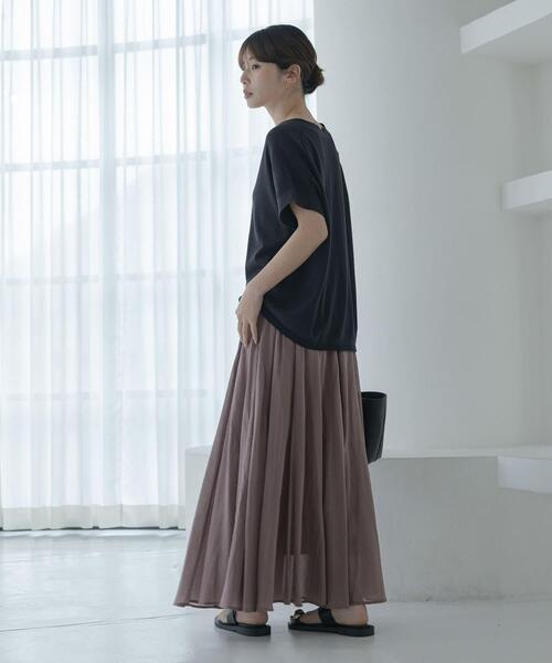 URBAN RESEARCH Sonny Label(アーバンリサーチサニーレーベル)の「エアリーコットンボイルフレアスカート(スカート・レディース・ブラック/グレー系その他/ブルー/レッド・FREE)」の22枚目の写真