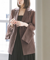 Noble | 《追加・WEB＆なんばCITY店限定》【洗える】スリットスリーブシアージャケット(テーラードジャケット)