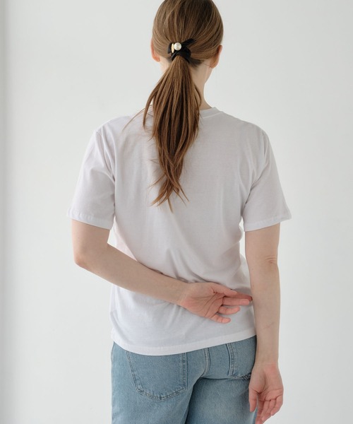 ZAKKA-BOX(ザッカボックス)の「ブーケプリントTシャツ(Tシャツ/カットソー・レディース・チャコールグレー/ホワイト・FREE)」の6枚目の写真