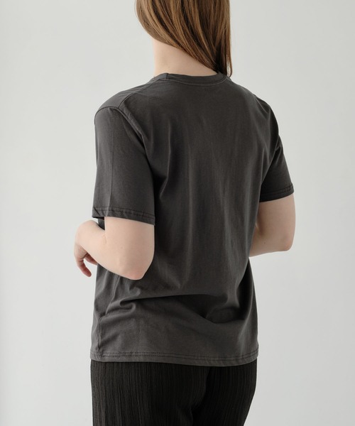 ZAKKA-BOX(ザッカボックス)の「ブーケプリントTシャツ(Tシャツ/カットソー・レディース・チャコールグレー/ホワイト・FREE)」の12枚目の写真