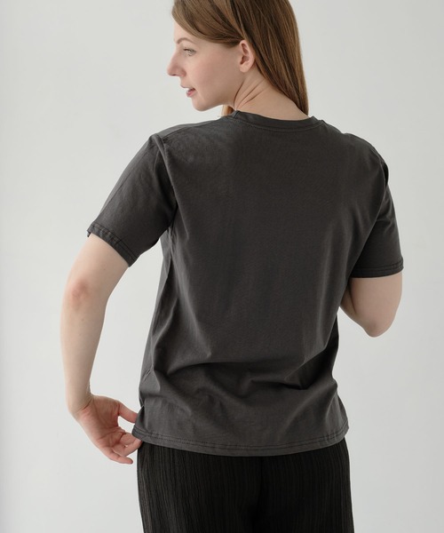 ZAKKA-BOX(ザッカボックス)の「ブーケプリントTシャツ(Tシャツ/カットソー・レディース・チャコールグレー/ホワイト・FREE)」の13枚目の写真