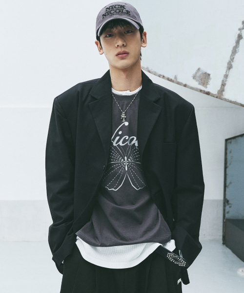 NICK&NICOLE(ニックアンドニコール)の「CLASSIC TAILORED JACKET_BLACK(テーラードジャケット・メンズ・その他・MEDIUM/LARGE)」の2枚目の写真