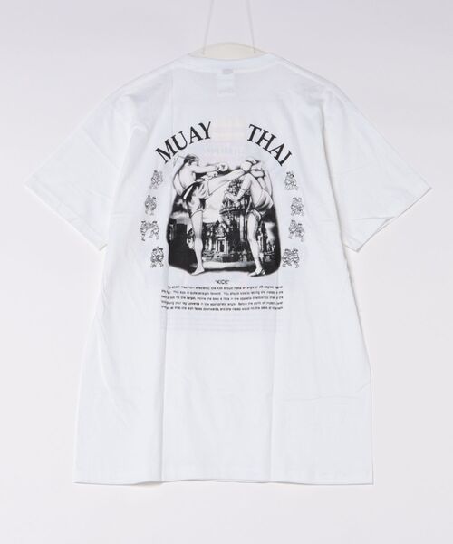 チャイハネ(チャイハネ)の「【チャイハネ】ムエツウメンズTシャツ(Tシャツ/カットソー・メンズ・ブラック/ホワイト/グレー・FREE)」の4枚目の写真