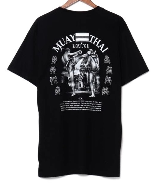 チャイハネ(チャイハネ)の「【チャイハネ】ムエツウメンズTシャツ(Tシャツ/カットソー・メンズ・ブラック/ホワイト/グレー・FREE)」の6枚目の写真