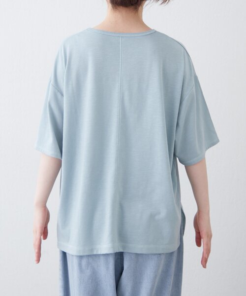 CIAOPANIC TYPY(チャオパニックティピー)の「【AMALFI】ワンポイント刺繍アソートプリントTee(Tシャツ/カットソー・レディース・ピンク/ホワイト/ブラウン/サックスブルー・ONE SIZE)」の16枚目の写真