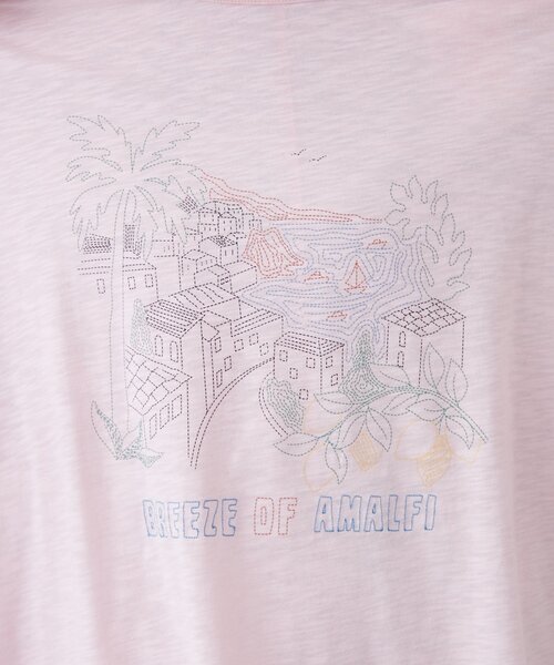 CIAOPANIC TYPY(チャオパニックティピー)の「【AMALFI】ワンポイント刺繍アソートプリントTee(Tシャツ/カットソー・レディース・ピンク/ホワイト/ブラウン/サックスブルー・ONE SIZE)」の22枚目の写真