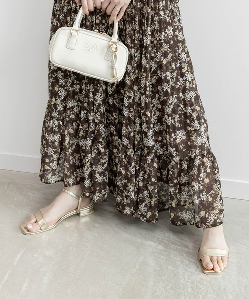 RANDA(ランダ)の「ベーシックアンクルストラップフラットサンダル(サンダル・レディース・ゴールド/シルバー/ブラック/レッド・S/M/L/LL)」の4枚目の写真