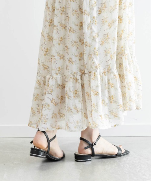 RANDA(ランダ)の「ベーシックアンクルストラップフラットサンダル(サンダル・レディース・ゴールド/シルバー/ブラック/レッド・S/M/L/LL)」の12枚目の写真