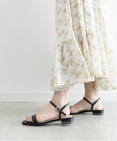 RANDA(ランダ)の「ベーシックアンクルストラップフラットサンダル(サンダル・レディース・ゴールド/シルバー/ブラック/レッド・S/M/L/LL)」の10枚目の写真