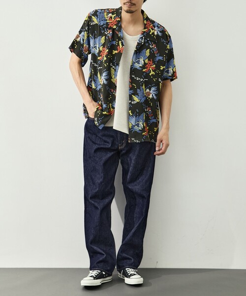SUN SURF(サンサーフ)の「【SUN SURF/サンサーフ】TROPICAL FISHHOALOHA(シャツ/ブラウス・メンズ・ブラック/グリーン・L/XL)」の10枚目の写真
