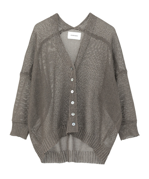 LOGEMENT DE CLAIRE(ロジュモンドクレール)の「【LOURMARIN】ペーパーヤーンカルマカーディガン(カーディガン/ボレロ・レディース・モカ/グレー/ライトグレー/サックスブルー・FREE)」の20枚目の写真