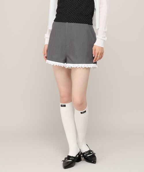 Heather(ヘザー)の「裾フリルタイトショートパンツ 1042449(その他パンツ・レディース・ブラック/グレー・FREE)」の10枚目の写真