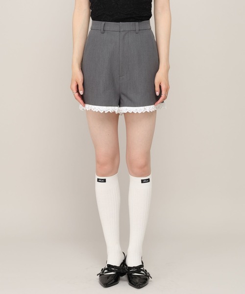Heather(ヘザー)の「裾フリルタイトショートパンツ 1042449(その他パンツ・レディース・ブラック/グレー・FREE)」の11枚目の写真
