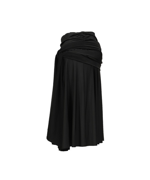 GLOWNY（グロウニ―）の「DRAPED WAVE SKIRT（スカート・レディース・ブラック・OS）」の3枚目の写真