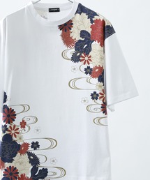 和柄半袖Tシャツ