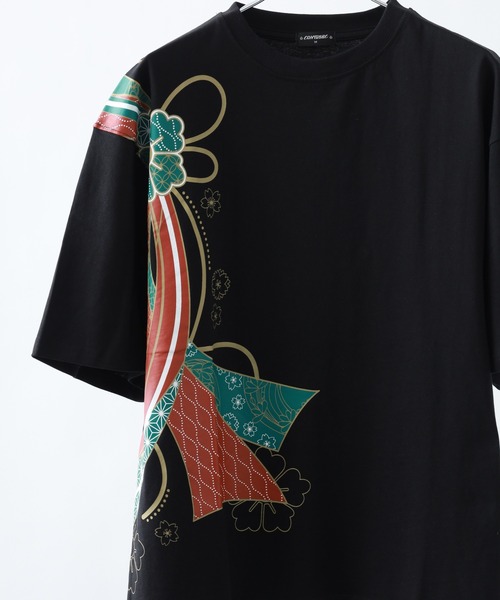 FUNALIVE(ファンアライブ)の「和柄半袖Tシャツ(Tシャツ/カットソー・メンズ・ホワイト系4/ホワイト系6/ブラック系1/ブラック系3/ホワイト系2/ブラック系5/ホワイト系3/ブラック系6/ホワイト系5/ブラック系2/ブラック系4/ホワイト系1・L/M)」の9枚目の写真