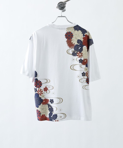 FUNALIVE(ファンアライブ)の「和柄半袖Tシャツ(Tシャツ/カットソー・メンズ・ホワイト系4/ホワイト系6/ブラック系1/ブラック系3/ホワイト系2/ブラック系5/ホワイト系3/ブラック系6/ホワイト系5/ブラック系2/ブラック系4/ホワイト系1・L/M)」の13枚目の写真