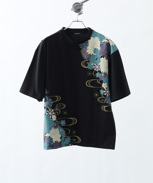 FUNALIVE(ファンアライブ)の「和柄半袖Tシャツ(Tシャツ/カットソー・メンズ・ホワイト系4/ホワイト系6/ブラック系1/ブラック系3/ホワイト系2/ブラック系5/ホワイト系3/ブラック系6/ホワイト系5/ブラック系2/ブラック系4/ホワイト系1・L/M)」の14枚目の写真