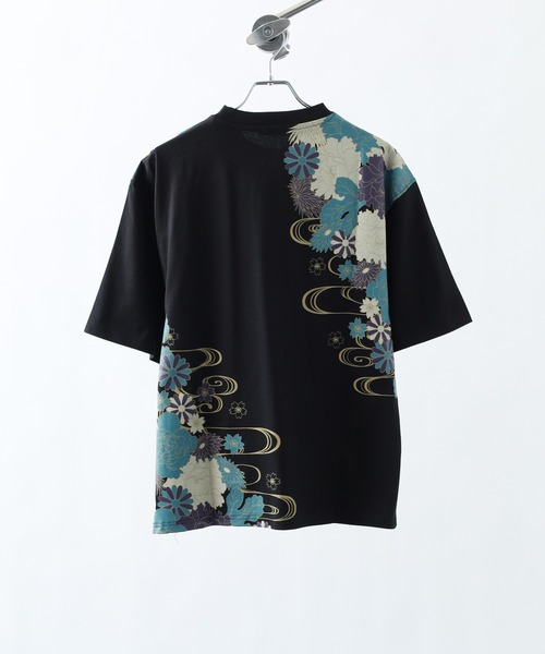 FUNALIVE(ファンアライブ)の「和柄半袖Tシャツ(Tシャツ/カットソー・メンズ・ホワイト系4/ホワイト系6/ブラック系1/ブラック系3/ホワイト系2/ブラック系5/ホワイト系3/ブラック系6/ホワイト系5/ブラック系2/ブラック系4/ホワイト系1・L/M)」の15枚目の写真