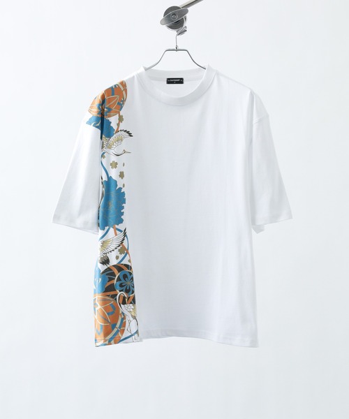 FUNALIVE(ファンアライブ)の「和柄半袖Tシャツ(Tシャツ/カットソー・メンズ・ホワイト系4/ホワイト系6/ブラック系1/ブラック系3/ホワイト系2/ブラック系5/ホワイト系3/ブラック系6/ホワイト系5/ブラック系2/ブラック系4/ホワイト系1・L/M)」の22枚目の写真
