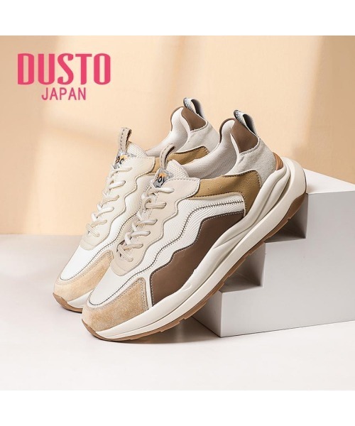 VIBGYOR（ヴィブジョー）の「【DUSTO】"メンズ カジュアルスニーカー"(MA)（スニーカー・メンズ・ブラック/ホワイト/ベージュ・27/26）」の3枚目の写真