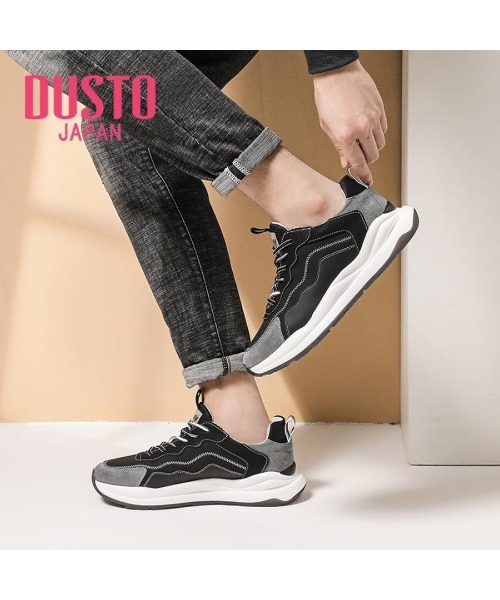 VIBGYOR（ヴィブジョー）の「【DUSTO】"メンズ カジュアルスニーカー"(MA)（スニーカー・メンズ・ブラック/ホワイト/ベージュ・27/26）」の2枚目の写真