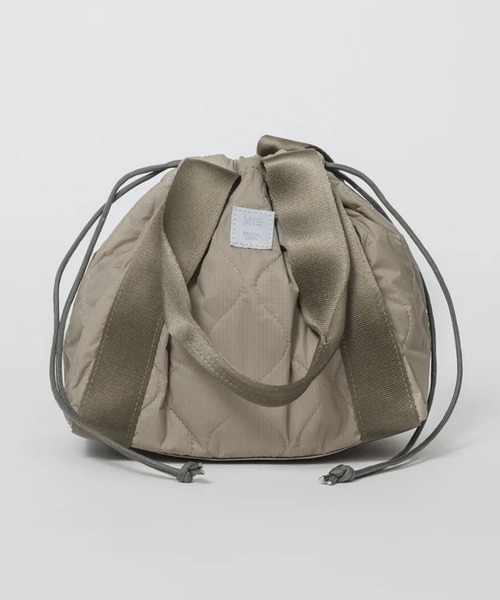 MIS（エムアイエス）の「【MIS】MILITARY QUILTED MINI TOTE / ミリタリーキルトミニトート（トートバッグ・レディース・ベージュ/ブルー/ブラック/ピンク/グリーン・FREE）」の3枚目の写真