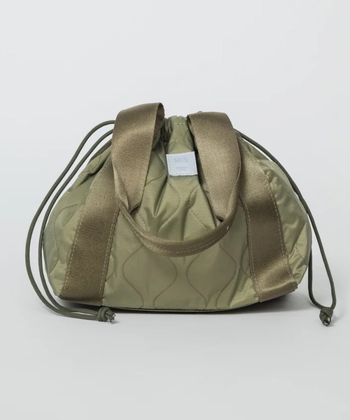MIS（エムアイエス）の「【MIS】MILITARY QUILTED MINI TOTE / ミリタリーキルトミニトート（トートバッグ・レディース・ベージュ/ブルー/ブラック/ピンク/グリーン・FREE）」の4枚目の写真