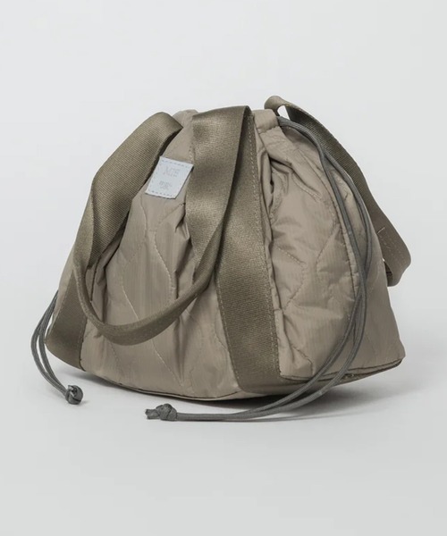 MIS（エムアイエス）の「【MIS】MILITARY QUILTED MINI TOTE / ミリタリーキルトミニトート（トートバッグ・レディース・ベージュ/ブルー/ブラック/ピンク/グリーン・FREE）」の8枚目の写真