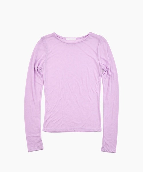 raucohouse(ラウコハウス)の「マイルドシアーロングスリーブ(Tシャツ/カットソー・レディース・ホワイト/ベージュ/ブラック/グレー/ピンク・FREE)」の5枚目の写真