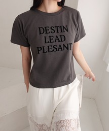 【INGNI　SOELA】フロッキーロゴTシャツ／WEB限定