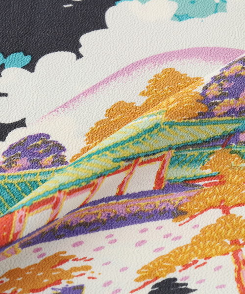 SUN SURF(サンサーフ)の「SUN SURF / サンサーフ "ANCIENT CAPITAL"S/S RAYON HAWAIIAN SHIRT(シャツ/ブラウス・メンズ・ブラック・LARGE/MEDIUM)」の5枚目の写真