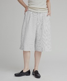チェック サッカー スラックス ハーフパンツ / Checkered Slacks Shorts
