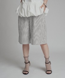 チェック サッカー スラックス ハーフパンツ / Checkered Slacks Shorts
