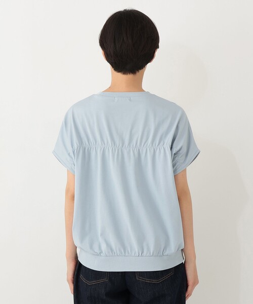 Afternoon Tea（アフタヌーンティー）の「【接触冷感】ギャザーフレンチスリーブプルオーバー（Tシャツ/カットソー・レディース・ライトグリーン/ネイビー/ライトブルー・MEDIUM）」の11枚目の写真