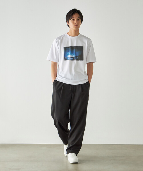 COMME CA ISM(コムサイズム)の「メランジポリエステル ワンタックワイドテーパード イージーパンツ / セットアップ対応(その他パンツ・メンズ・ダークブラウン/グレー/ブラック・MEDIUM/LARGE)」の14枚目の写真