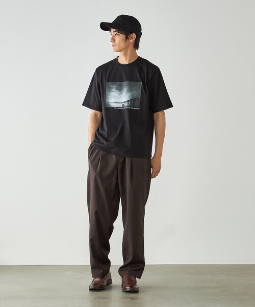 COMME CA ISM(コムサイズム)の「メランジポリエステル ワンタックワイドテーパード イージーパンツ / セットアップ対応(その他パンツ・メンズ・ダークブラウン/グレー/ブラック・MEDIUM/LARGE)」の22枚目の写真